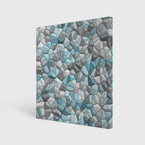 Картина квадратная Мозаика из цветных камней / 3D-принт – фото 1
