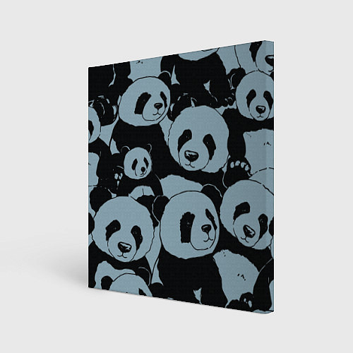 Картина квадратная Panda summer song / 3D-принт – фото 1