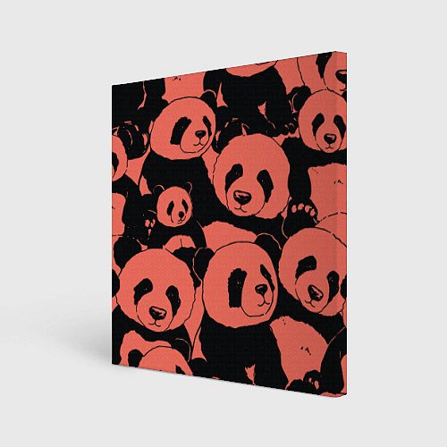 Картина квадратная С красными пандами / 3D-принт – фото 1