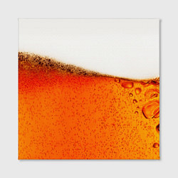 Холст квадратный Тёмное пиво, цвет: 3D-принт — фото 2