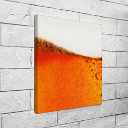 Холст квадратный Тёмное пиво, цвет: 3D-принт — фото 2
