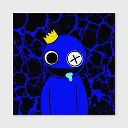 Холст квадратный Радужные друзья - персонаж Синий, цвет: 3D-принт — фото 2
