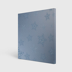 Холст квадратный Серый снег, цвет: 3D-принт