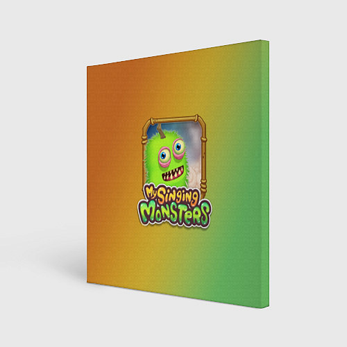 Картина квадратная My Singing Monsters - Зерномех / 3D-принт – фото 1