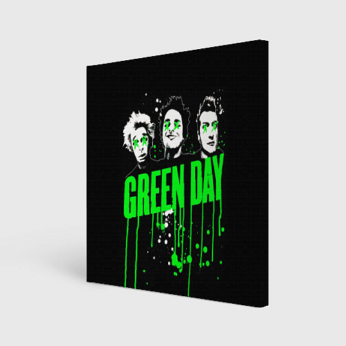 Картина квадратная Green day paint / 3D-принт – фото 1