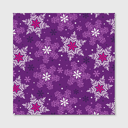 Холст квадратный Violet snow, цвет: 3D-принт — фото 2
