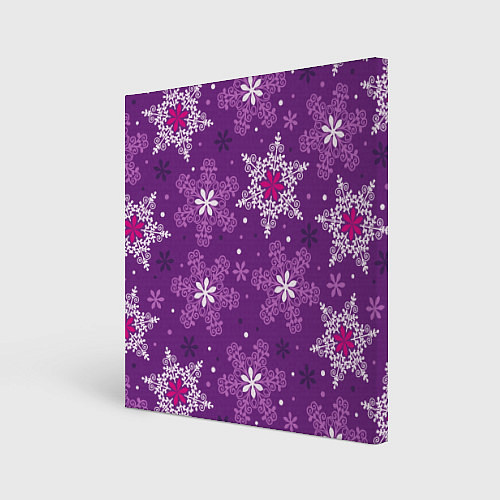 Картина квадратная Violet snow / 3D-принт – фото 1