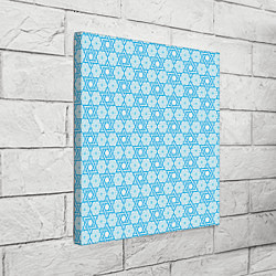 Холст квадратный Израильский узор для Хануки, цвет: 3D-принт — фото 2