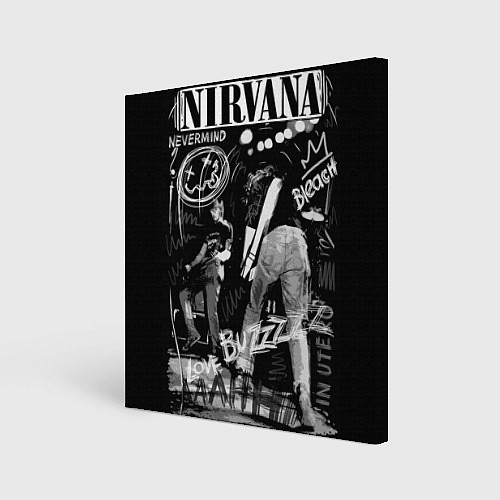 Картина квадратная Nirvana Bleach life / 3D-принт – фото 1
