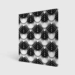 Холст квадратный Полосатые круги, цвет: 3D-принт