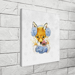 Холст квадратный Лисичка с мышкой, цвет: 3D-принт — фото 2
