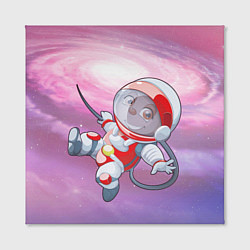 Холст квадратный Обезьянка в космосе, цвет: 3D-принт — фото 2