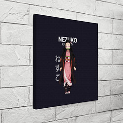 Холст квадратный Клинок, рассекающий демонов аниме - Незуко Камадо, цвет: 3D-принт — фото 2