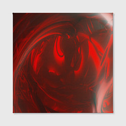 Холст квадратный Темно красные волны, цвет: 3D-принт — фото 2