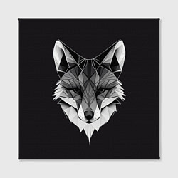 Холст квадратный Lowpoly fox, цвет: 3D-принт — фото 2