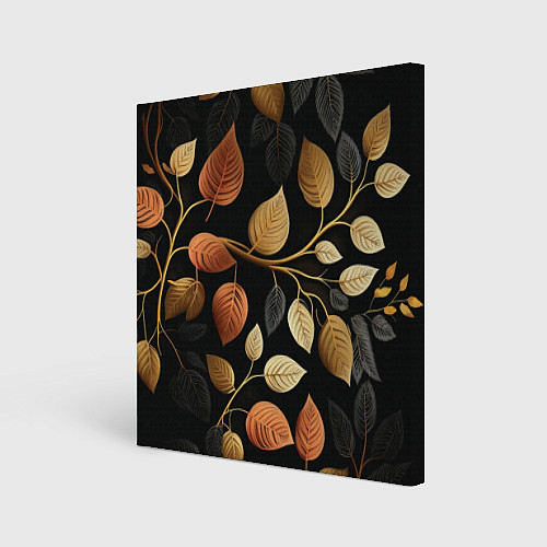 Картина квадратная Осеннее настроение - листья / 3D-принт – фото 1