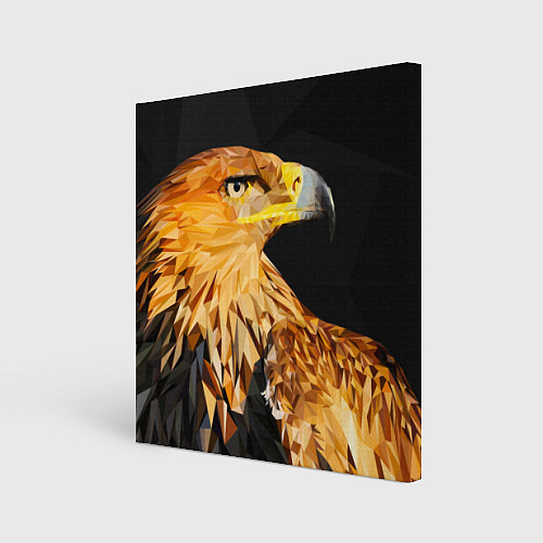 Картина квадратная Орёл полигональный / 3D-принт – фото 1