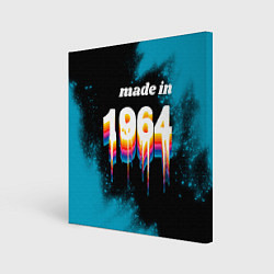 Холст квадратный Made in 1964: liquid art, цвет: 3D-принт