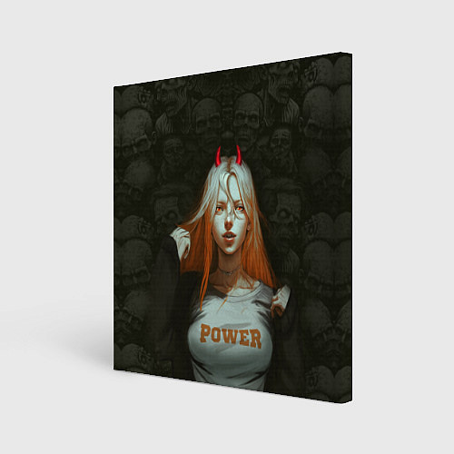 Картина квадратная Power - Anime Chainsaw Man / 3D-принт – фото 1