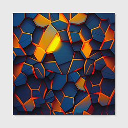 Холст квадратный Плитки со свечением, цвет: 3D-принт — фото 2
