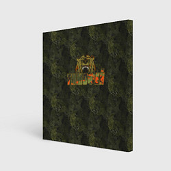 Холст квадратный Тимофей камуфляж, цвет: 3D-принт