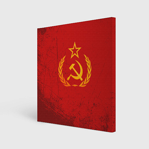 Картина квадратная СССР серп и молот / 3D-принт – фото 1