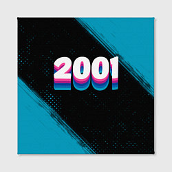 Холст квадратный Made in 2001: vintage art, цвет: 3D-принт — фото 2