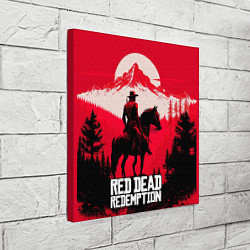 Холст квадратный Red Dead Redemption, mountain, цвет: 3D-принт — фото 2