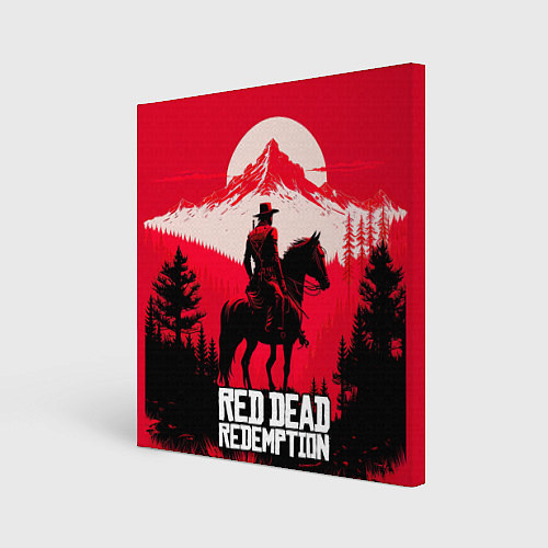 Картина квадратная Red Dead Redemption, mountain / 3D-принт – фото 1