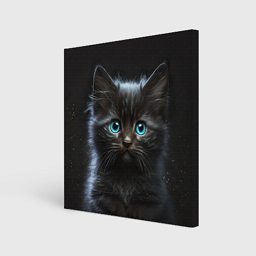 Картина квадратная Голубоглазый котенок / 3D-принт – фото 1