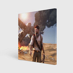 Холст квадратный Uncharted 3, цвет: 3D-принт