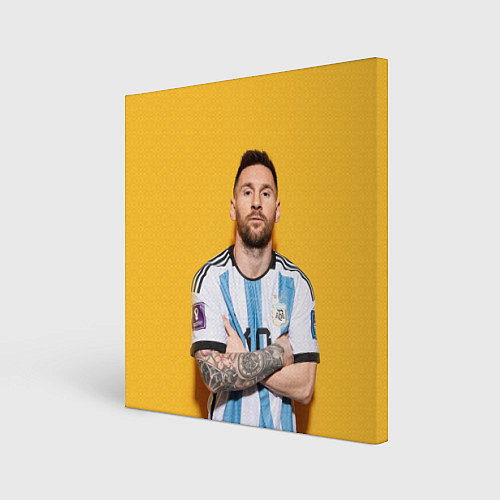 Картина квадратная Lionel Messi 10 / 3D-принт – фото 1