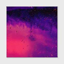 Холст квадратный Фиолетовый космос, цвет: 3D-принт — фото 2