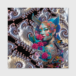 Холст квадратный Japanese beauty - irezumi, цвет: 3D-принт — фото 2