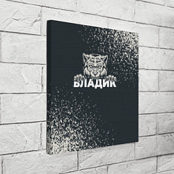 Холст квадратный Владик зубастый волк, цвет: 3D-принт — фото 2