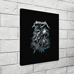 Холст квадратный Metallica - Викинг, цвет: 3D-принт — фото 2