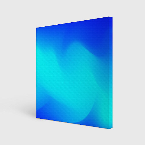 Картина квадратная Градиент синий / 3D-принт – фото 1