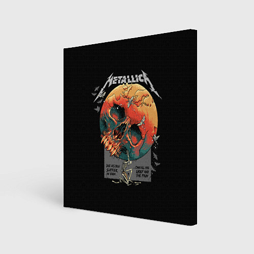 Картина квадратная Metallica - Металлика / 3D-принт – фото 1