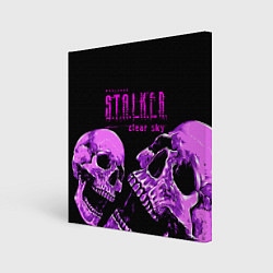 Картина квадратная Stalker skull