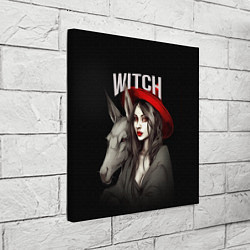 Холст квадратный Ведьма с ослом, цвет: 3D-принт — фото 2