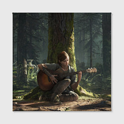 Холст квадратный Элли с гитарой, цвет: 3D-принт — фото 2