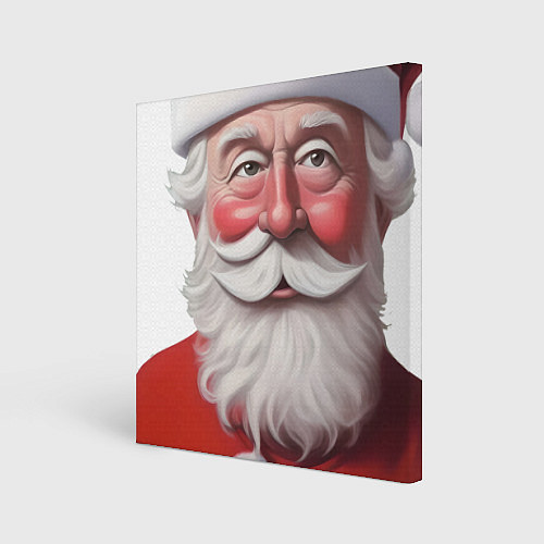 Картина квадратная Улыбка Деда Мороза / 3D-принт – фото 1