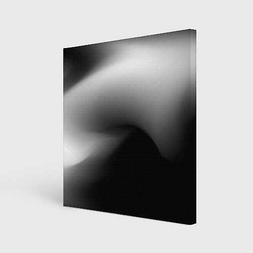 Картина квадратная Градиент черный / 3D-принт – фото 1