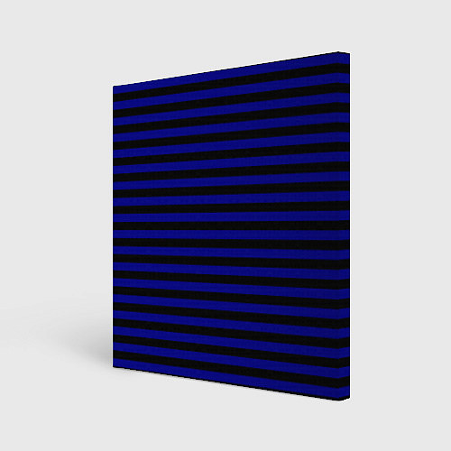 Картина квадратная Черно-синие полосы / 3D-принт – фото 1