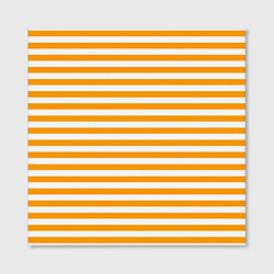 Холст квадратный Тельняшка оранжевая МЧС, цвет: 3D-принт — фото 2