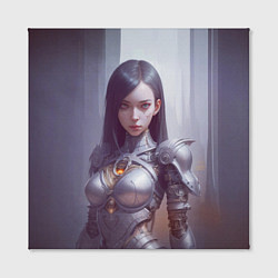 Холст квадратный Девушка киберпанк, цвет: 3D-принт — фото 2