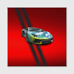 Холст квадратный Итальянский суперкар Lamborghini Reventon, цвет: 3D-принт — фото 2