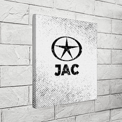 Холст квадратный JAC с потертостями на светлом фоне, цвет: 3D-принт — фото 2