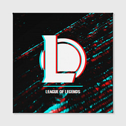 Холст квадратный League of Legends в стиле glitch и баги графики на, цвет: 3D-принт — фото 2