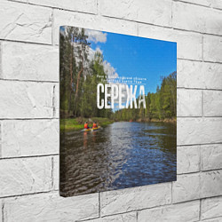 Холст квадратный Сплав по русским рекам, цвет: 3D-принт — фото 2